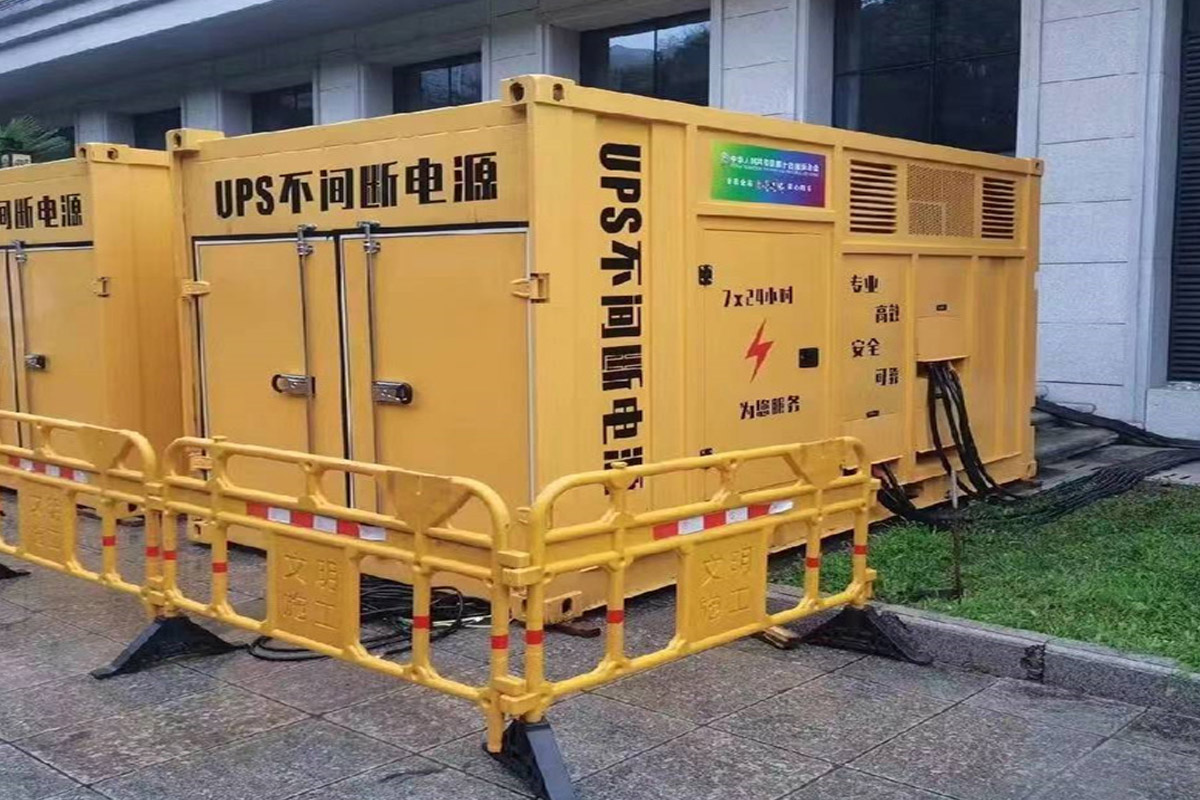 北戴河发电机租赁施工现场