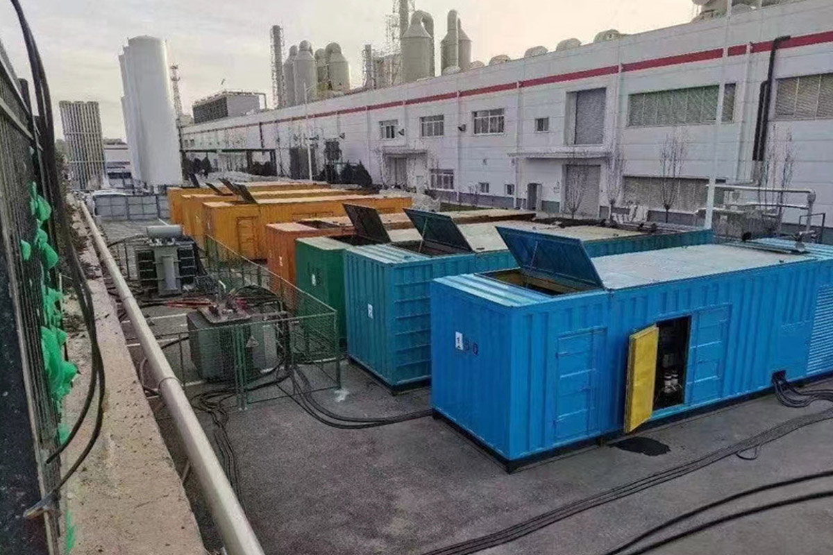 北戴河发电机租赁施工现场